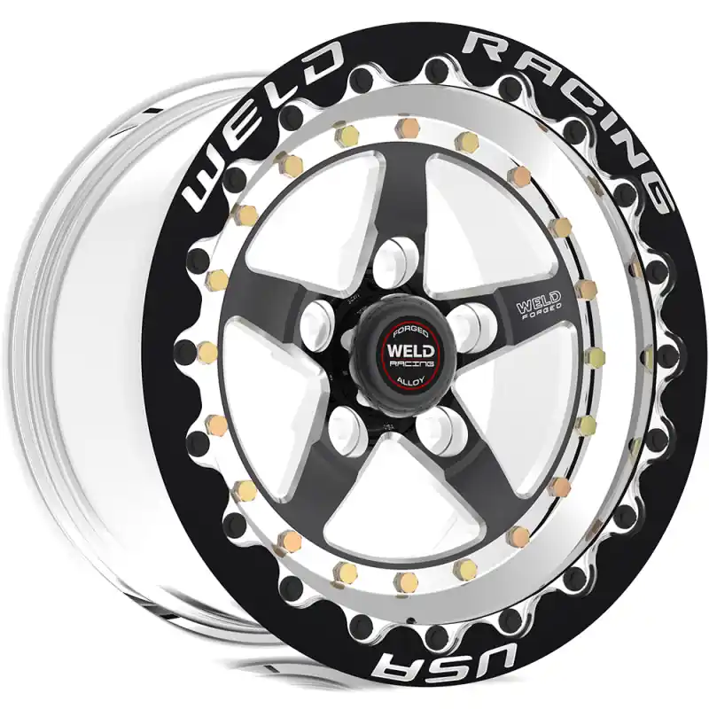 Weld Weldstar 15x10 / 5x4.75 BP / 5.5in. BS Black Wheel - Black Single Beadlock MT New Release