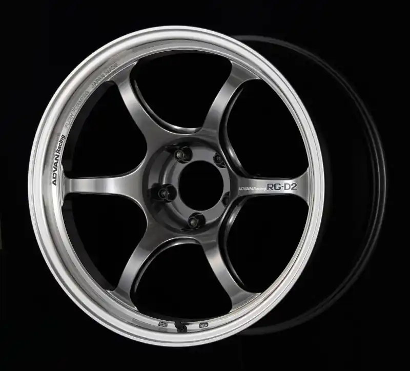 Advan RG-D2 17x8.5 +50 5x114.3 Machining and Racing Hyper Black Wheel Limited Edition
