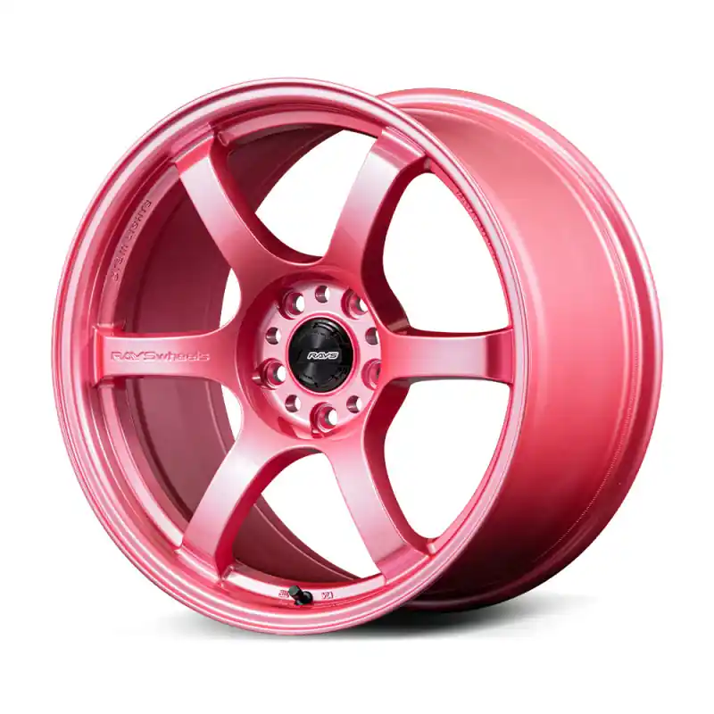 Gram Lights 57CR 18x9.5 +38 5x120 Sakura Pink Wheel (w/ Center Cap & No. 21 BK Air Valve) Budget
