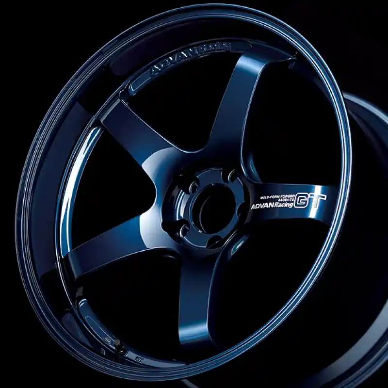 Bargain Advan GT Premium Version 21x12.0 / +45 ET / 5x120 / 70.1mm Bore / Racing Titanium Blue and Ring