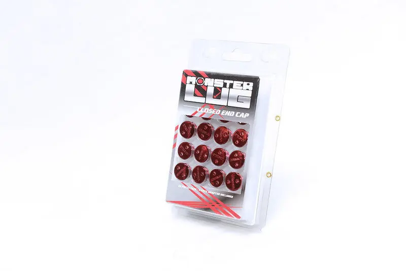 Low Price Wheel Mate Monster Lug Nut Caps - White 14x1.50