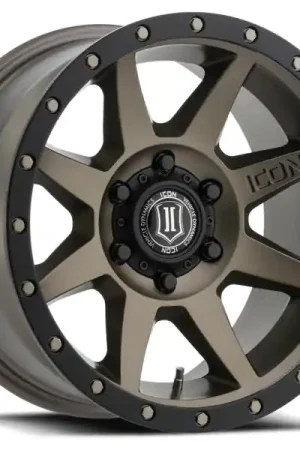 Express Delivery ICON Rebound 18x9 6x135 6mm Offset 5.25in BS 87.1mm Bore Bronze Wheel