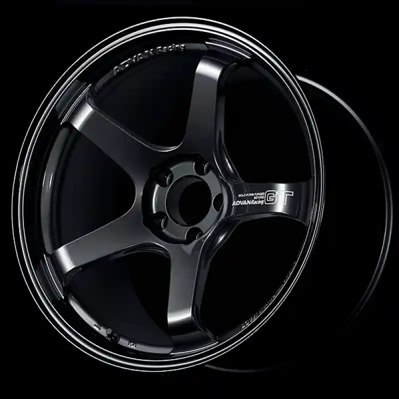 Advan GT Beyond 19x9.0 +43 5x114.3 Racing Titanium Black Wheel Authentic