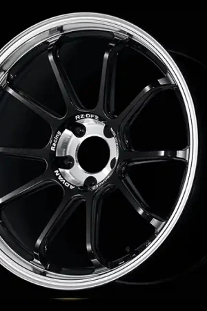 Top Pick Advan RZ-DF2 20x10.5 / +35 Offset / 5x114.3 / 73mm Bore / Diamond Cut and Racing Titanium Black