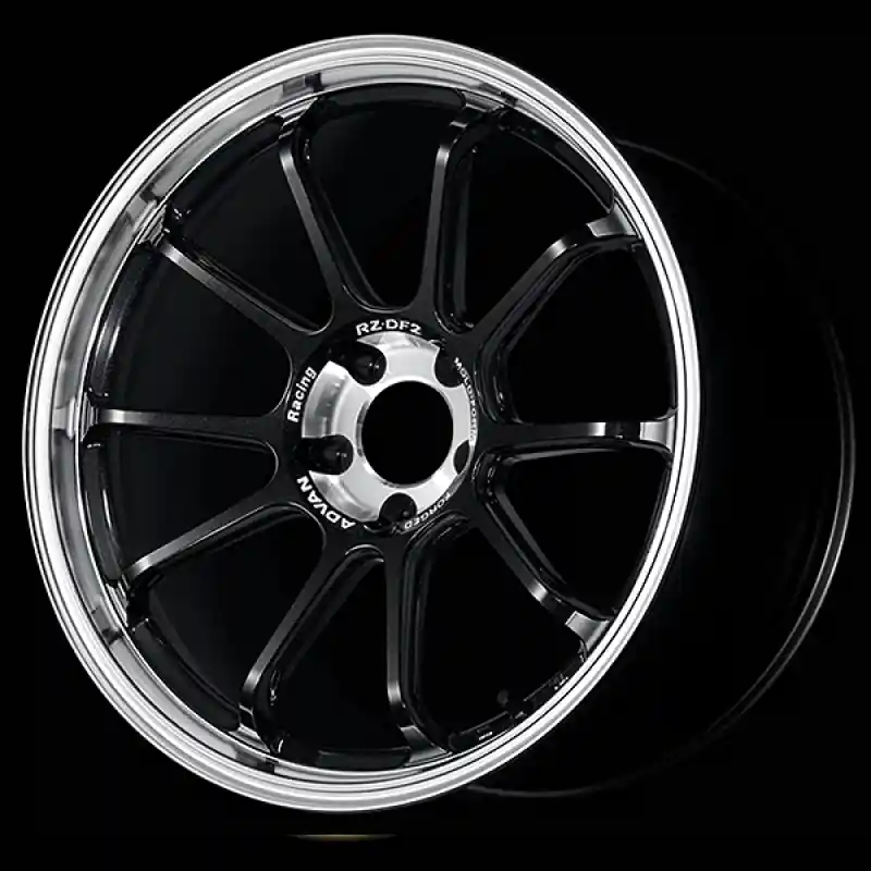Top Pick Advan RZ-DF2 20x10.5 / +35 Offset / 5x114.3 / 73mm Bore / Diamond Cut and Racing Titanium Black