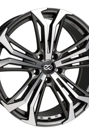 Holiday Sale Enkei Vortex 5 Wheel 18x8 40mm Offset 5x120 72.6mm Bore - Anthracite Machined