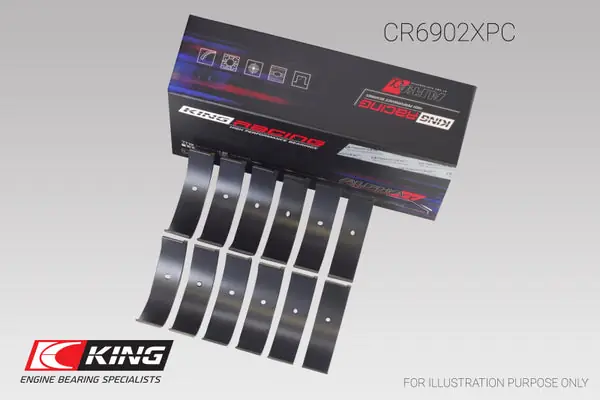 King Engine Bearings Nissan VQ35HR/VQ37VHR/VR30DTT pMaxKote Rod Bearing Set - Size +.25mm Trending