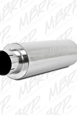 Fast Shipping MBRP Universal Quiet Tone Muffler 5in Inlet /Outlet 8in Dia Body 31in Overall