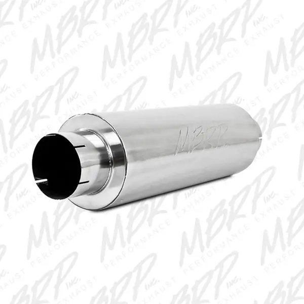 Fast Shipping MBRP Universal Quiet Tone Muffler 5in Inlet /Outlet 8in Dia Body 31in Overall