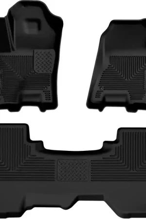Today Only Husky Liners 2025 RAM 1500 Quad Cab Weatherbeater Front & 2nd Seat Floorliner (3pc Set) - Blk