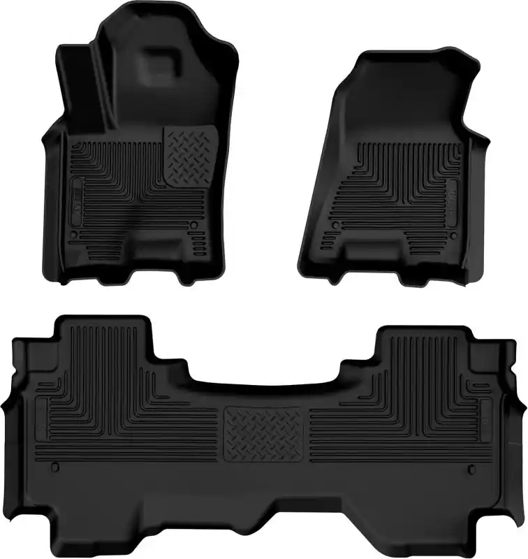 Today Only Husky Liners 2025 RAM 1500 Quad Cab Weatherbeater Front & 2nd Seat Floorliner (3pc Set) - Blk