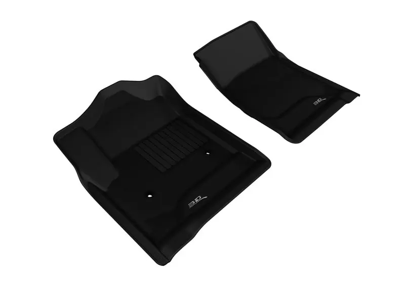 Luxury 3D MAXpider 2014-2018 Chevrolet/GMC Silverado/Sierra Regular Cab Kagu 1st Row Floormat - Black