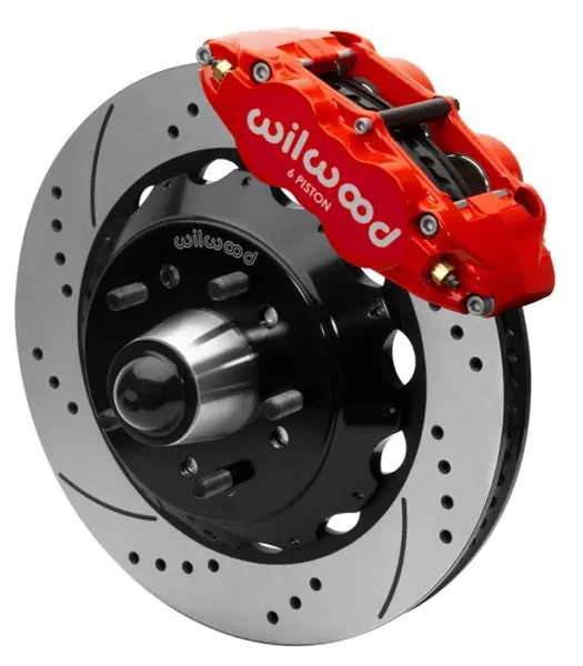 Wilwood Forged Narrow Superlite 6R Front Big Brake Kit 14in Rotors 63-87 C10 - Red Last Chance