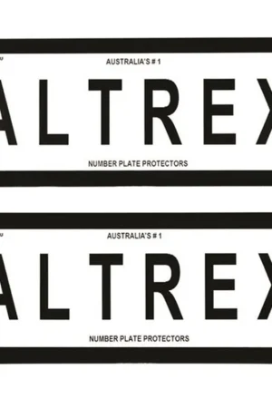 Altrex Standard Size Black Number Plate Protectors - without Lines - 6NL Final Sale