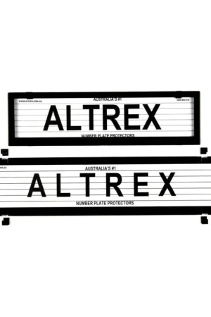Altrex QLD, VIC \\u0026 WA European Slimline \\/ Full Size Combination Number Plate Protectors - with Lines - 6LEV Wholesale