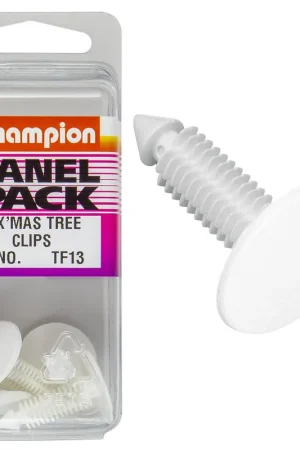 Champion Fasteners Christmas Tree Clips (20.4mm Head, 27mm Length, 7.6mm Stem) - Pack of 4 - TF13 Luxury