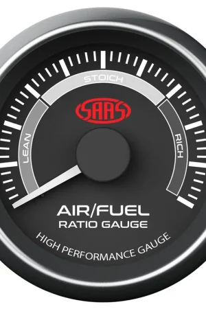 SAAS 52mm Black Muscle Series Narrowband Air Fuel Ratio Gauge - SG-AF52B Free Shipping