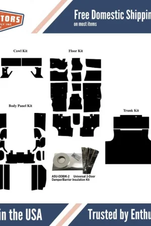 1965-1968 Plymouth Fury and Dodge 880 Insulation Sound Deadener Kit Convertible Top Pick