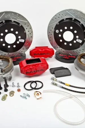 New Release Baer Brakes 4262265FR Baer Brakes 13" SS4+ Rear Brake Kit, Fire Red, SDZ