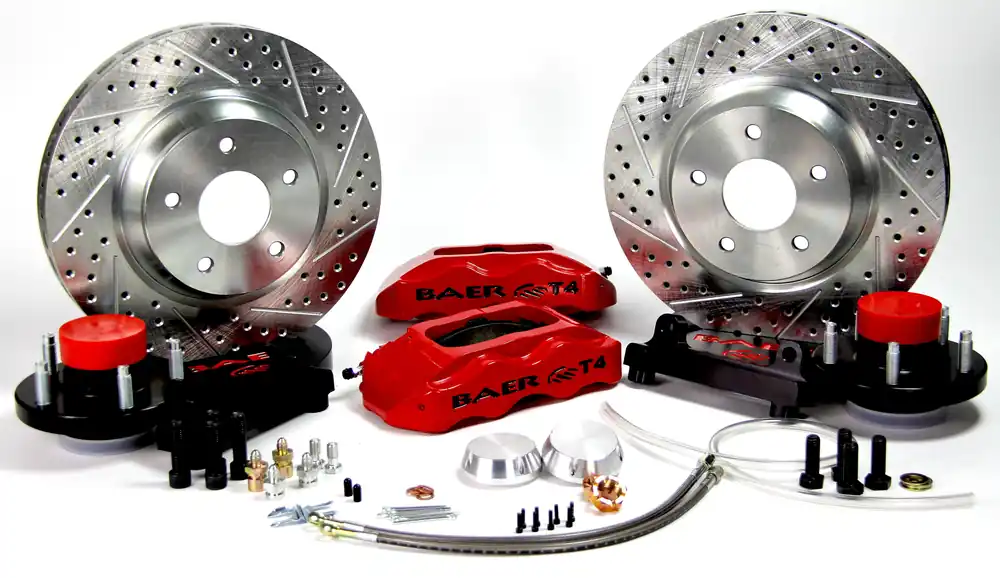 Baer Brakes 4261275B-11 Baer Brakes 13" Track4 Front Brake Kit, Black, Slot, ARP Studs Trending