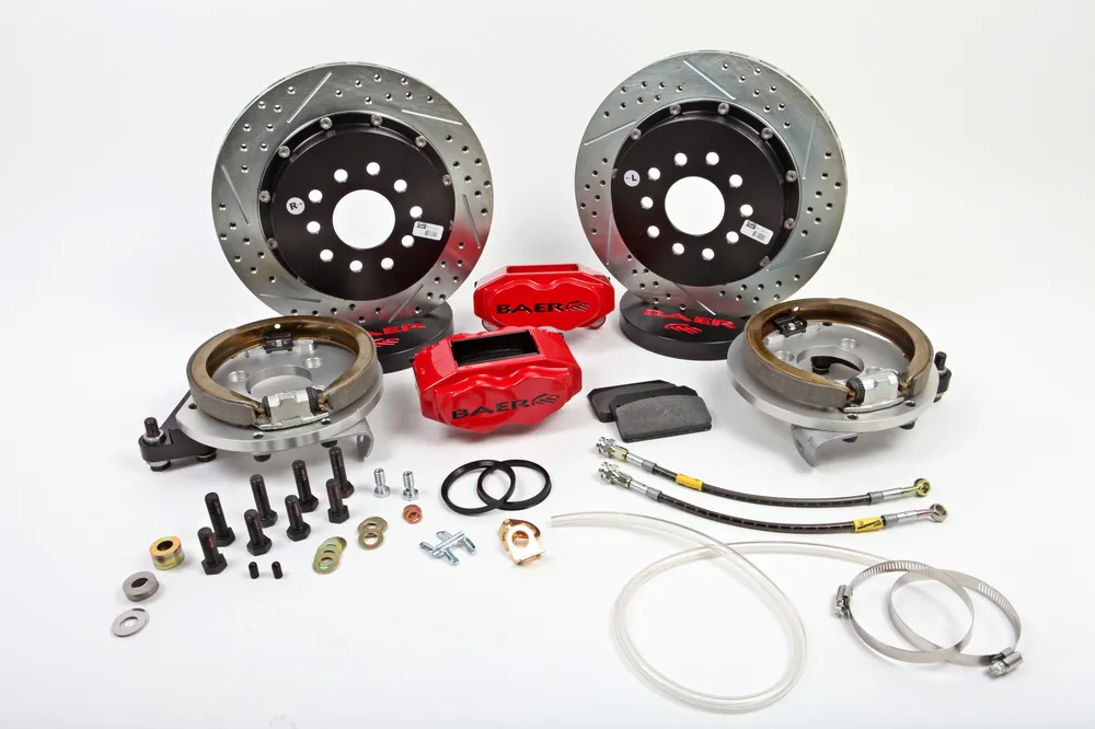 Secure Checkout Baer Brakes 4262244FR Baer Brakes 13" SS4+ Rear Brake Kit, Fire Red, SDZ