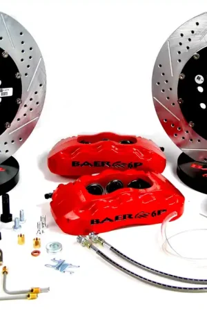Baer Brakes 4141042B-X1 Baer Brakes 14" Pro+ Front Brake Kit, Black, SDZ, ARP Studs Direct From Manufacturer
