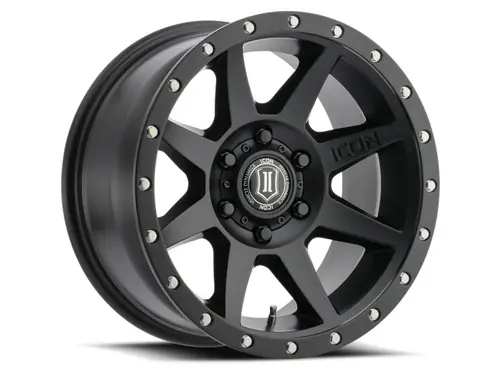 Best Seller ICON Rebound 17x8.5 5x5 -6mm Offset 4.5in BS 71.5mm Bore Satin Black Wheel - 1817857345SB