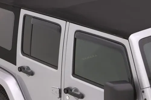 Bargain Lund 07-17 Jeep Wrangler Unlimited Ventvisor Elite Window Deflectors - Smoke (4 Pc.)