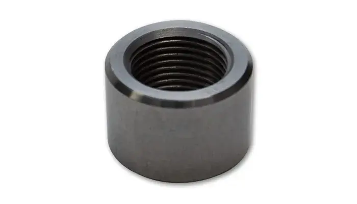Vibrant Performance 1/2in NPT Female Weld Bung - 1-1/4in OD - Aluminum Handmade