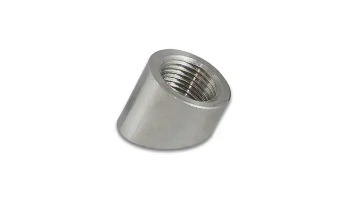 Vibrant Performance 45 deg. Angled Oxygen Sensor Weld Bungs T304 SS - M18 x 1.5 thread - Bulk Pack of 5 pcs. Top Rated