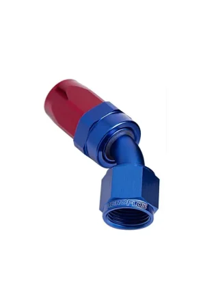 Super Sale Aeroflow -8AN Taper Series 45 Deg Hose End - Black