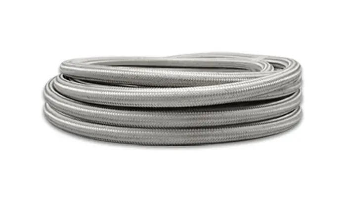 Warranty Included Vibrant Performance -8 AN SS Braided Flex Hose - 2 foot roll