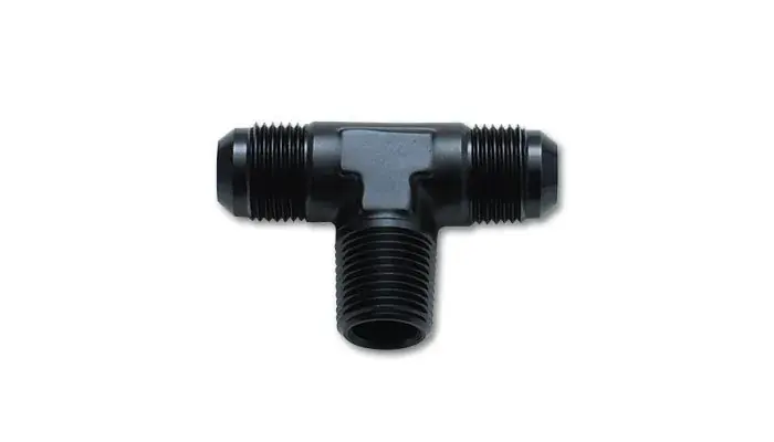 Vibrant Performance -10AN x 1/2in NPT Flare to Pipe Tee Adapter Fitting - Aluminum Today Only