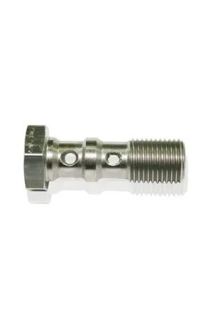 Aeroflow Stainless Steel Double Banjo Bolt M12 x 1.00mm - 38mm Long Viral
