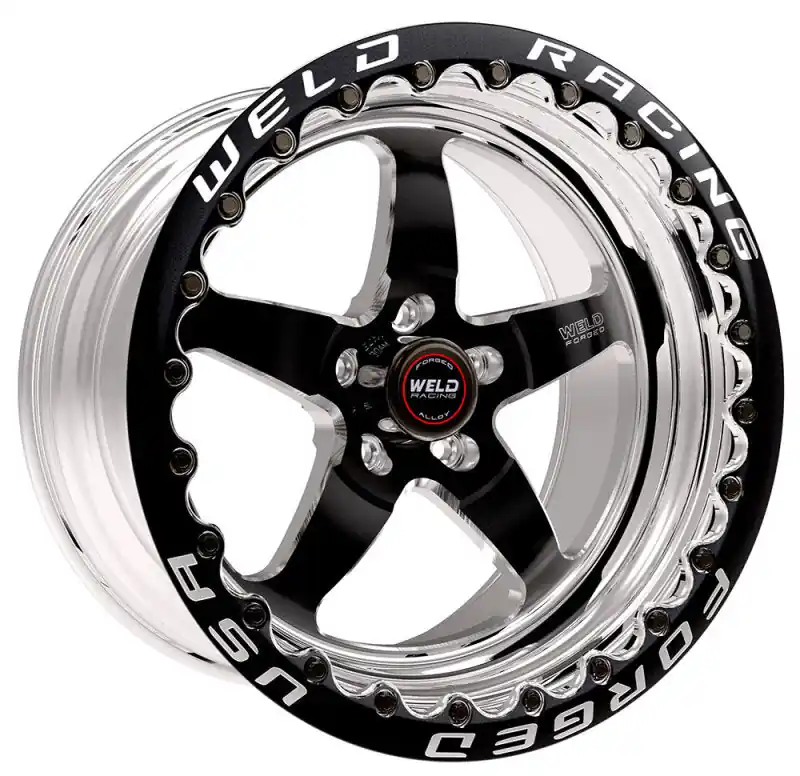 Certified Weld S71 17x10.5 / 5x4.5 BP / 8.8in. BS Black Wheel (Medium Pad) - Black Single Beadlock MT | Graveyard Performance