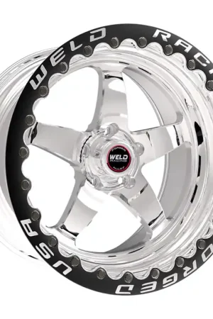 Best Choice Weld S71 15x10.33 / 5x4.5 BP / 7.5in. BS Polished Wheel (Medium Pad) - Polished Single Beadlock MT | Graveyard Performance