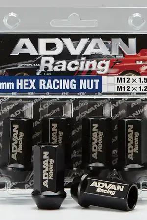 Advan Lug Nut 12X1.25 (Black) - 4 Pack | Graveyard Performance Trusted Brand