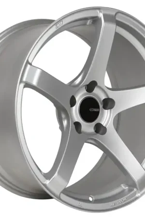 Warranty Included Enkei Kojin 18x8 40mm Offset 5x114.3 Bolt Pattern 72.6mm Bore Dia Matte Silver Wheel | Graveyard Performance