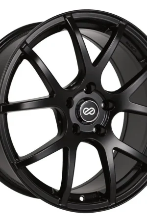 Same Day Shipping Enkei M52 18x8 40mm Offset 5x110 Bolt Pattern 72.6mm Bore Dia Matte Black Wheel | Graveyard Performance