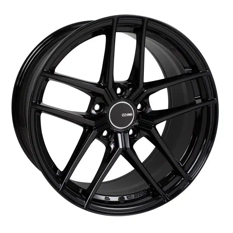 Top Pick Enkei TY5 19x9.5 5x114.3 15mm Offset 72.6mm Bore Black Wheel | Graveyard Performance