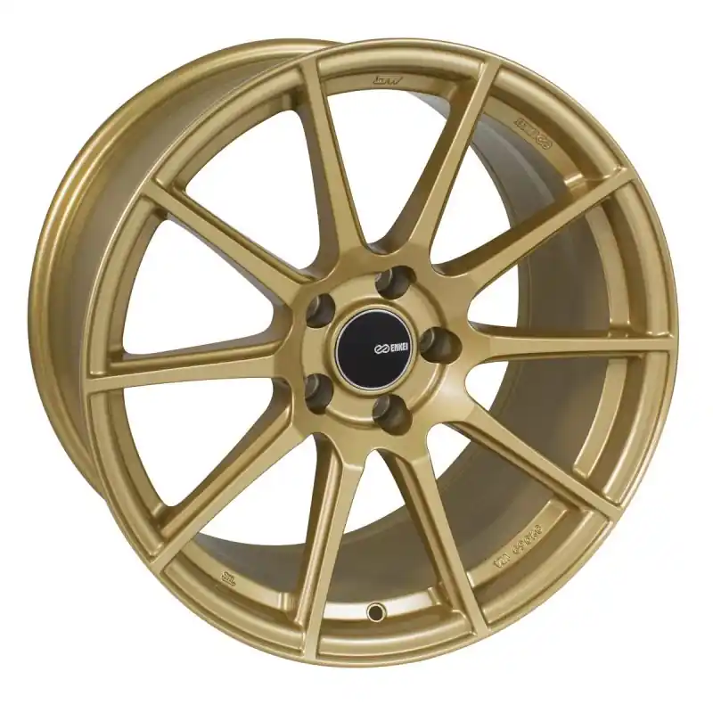 Top Pick Enkei TS10 17x8 5x100 45mm Offset 72.6mm Bore Gold Wheel | Graveyard Performance