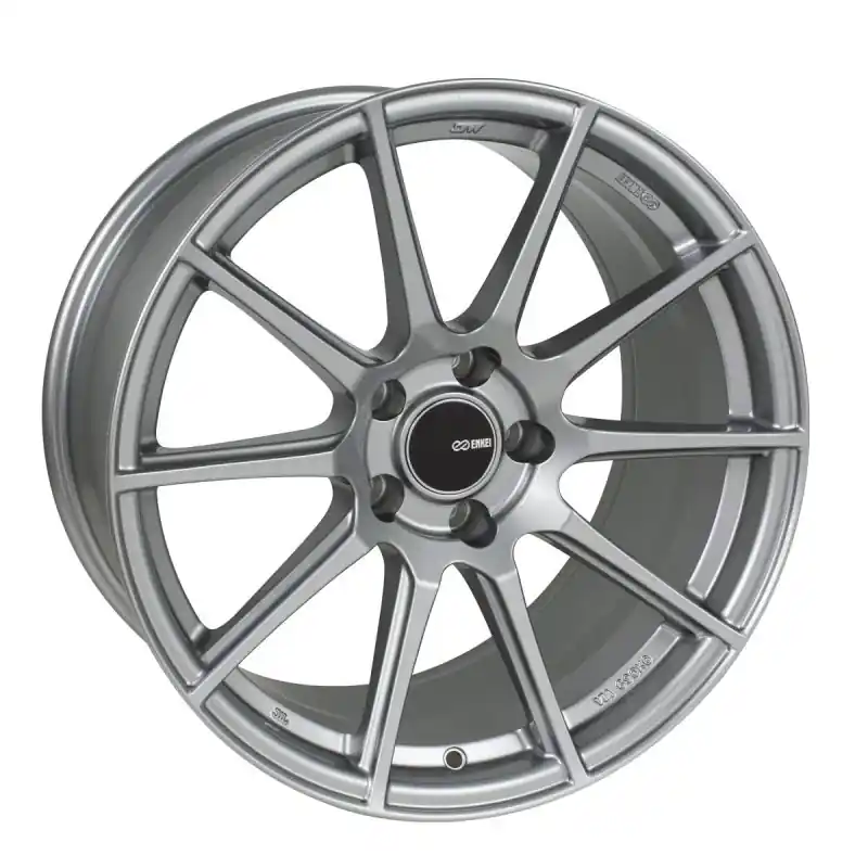 Top Pick Enkei TS10 17x8 5x100 45mm Offset 72.6mm Bore Grey Wheel | Graveyard Performance