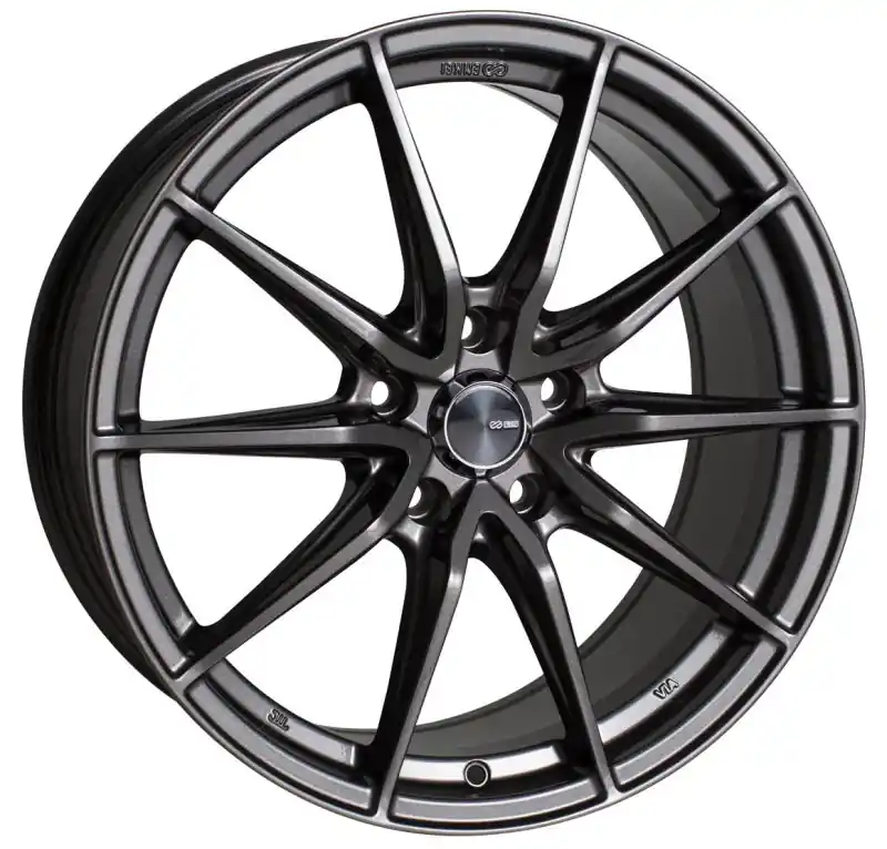 Authentic Enkei DRACO 18x8.0 5x114.3 35mm Offset 72.6mm Bore Anthracite Wheel | Graveyard Performance