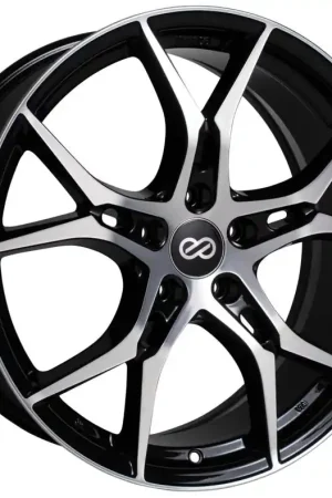 Affordable Enkei Vulcan 19X8.0 35mm Offset 5x114.3 Bolt 72.6mm Bore Black Machined Wheel | Graveyard Performance