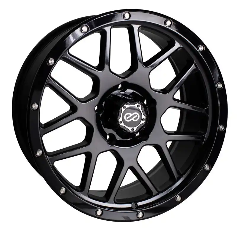 Trusted Brand Enkei Matrix 20x9 6x139.7 BP 15mm Offset 108mm Bore Gloss Black Wheel | Graveyard Performance