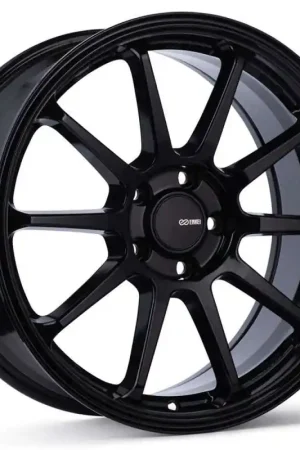 Warranty Included Enkei PX-10 19x8 5x114.3 45mm Offset 72.6mm Bore Gloss Black Wheel | Graveyard Performance