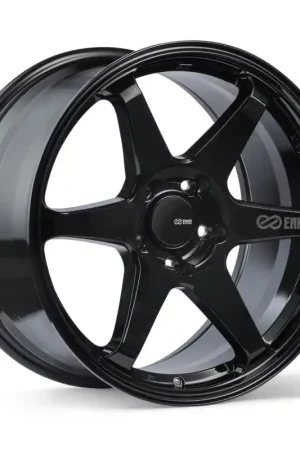 Shop Now Enkei T6R 18x9.5 38mm Offset 5x114.3 Bolt Pattern 72.6 Bore Gloss Black Wheel | Graveyard Performance