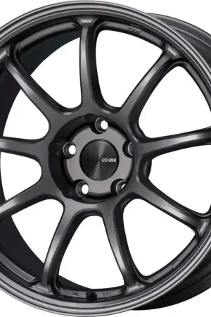 Shop Now Enkei PF09 18x9 5x112 42mm Offset 75mm Bore Dark Silver Wheel | Graveyard Performance