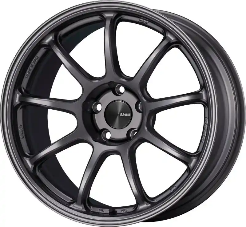 Trusted Brand Enkei PF09 18x9.5 5x114.3 15mm Offset 75mm Bore Dark Silver Wheel | Graveyard Performance