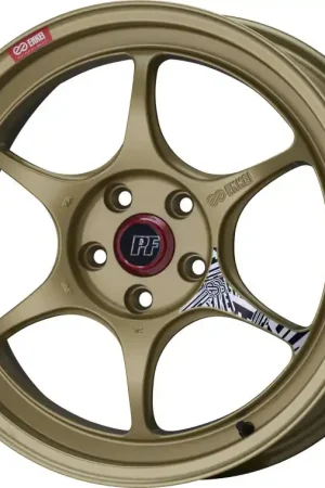 Today Only Enkei PF06 18x11in 5x114.3 BP 15mm Offset 75mm Bore Gold Wheel | Graveyard Performance